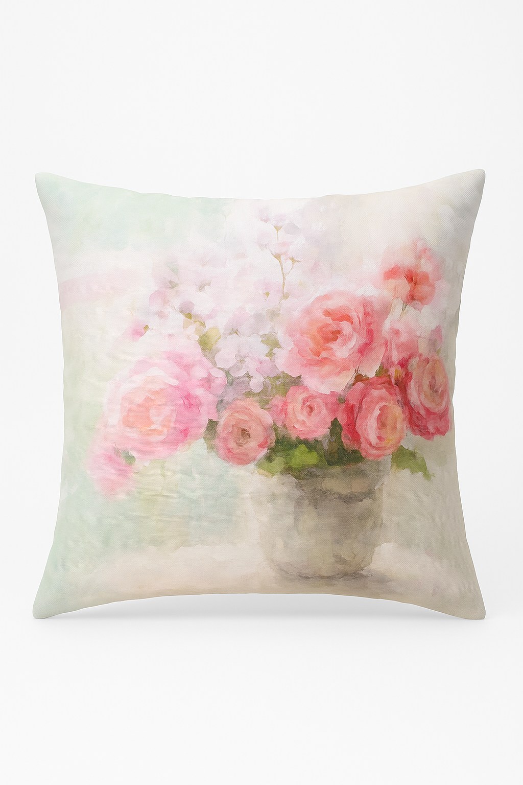 housse de coussin rose style nordique pour déco élégante