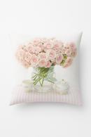 housse de coussin rose style nordique pour déco élégante
