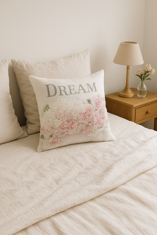housse de coussin rose style nordique pour décoration intérieure - vue 2 sur 2