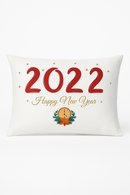 housse de coussin rouge de Noël pour décoration intérieure