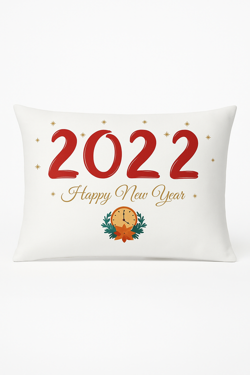 housse de coussin rouge de Noël pour décoration intérieure