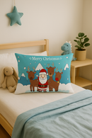housse de coussin rouge de Noël pour décoration intérieure