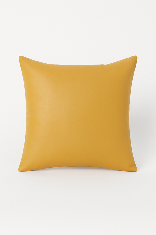 housse de coussin similicuir décorative pour canapé et salon