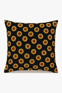 housse de coussin tournesol déco pour canapé d'été