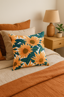housse de coussin tournesol décoratif pour canapé été