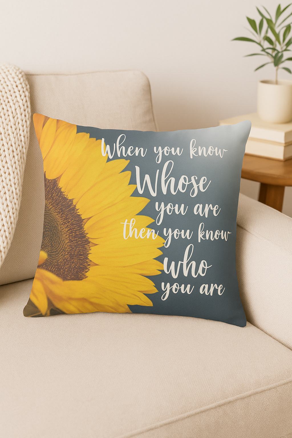 housse de coussin tournesol décoratif pour été et intérieur - vue 2 sur 2