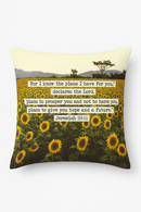 housse de coussin tournesol décoratif pour été et intérieur