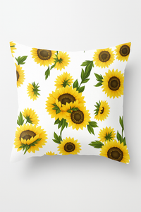 housse de coussin tournesol décorative pour été