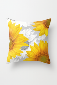 housse de coussin tournesol décorative pour été et intérieur