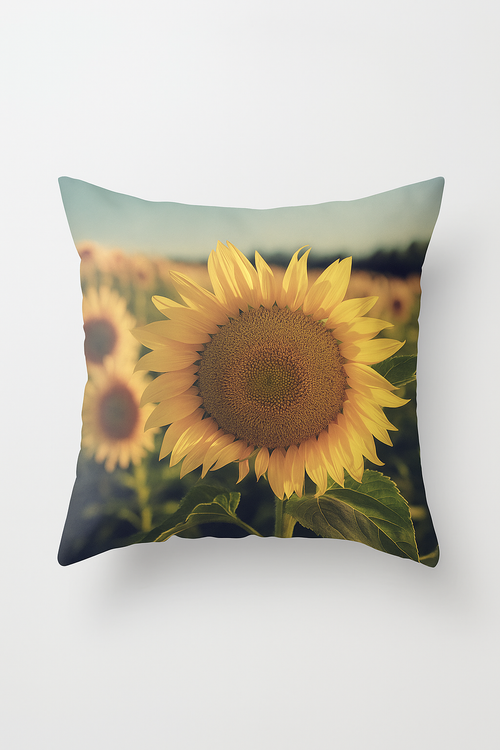 housse de coussin tournesol décorative pour l'été