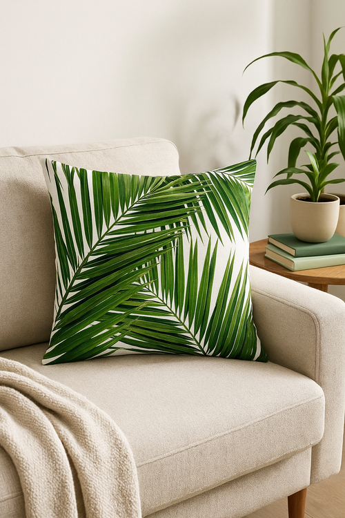 housse de coussin tropicale décorative pour canapé élégant - vue 2 sur 2