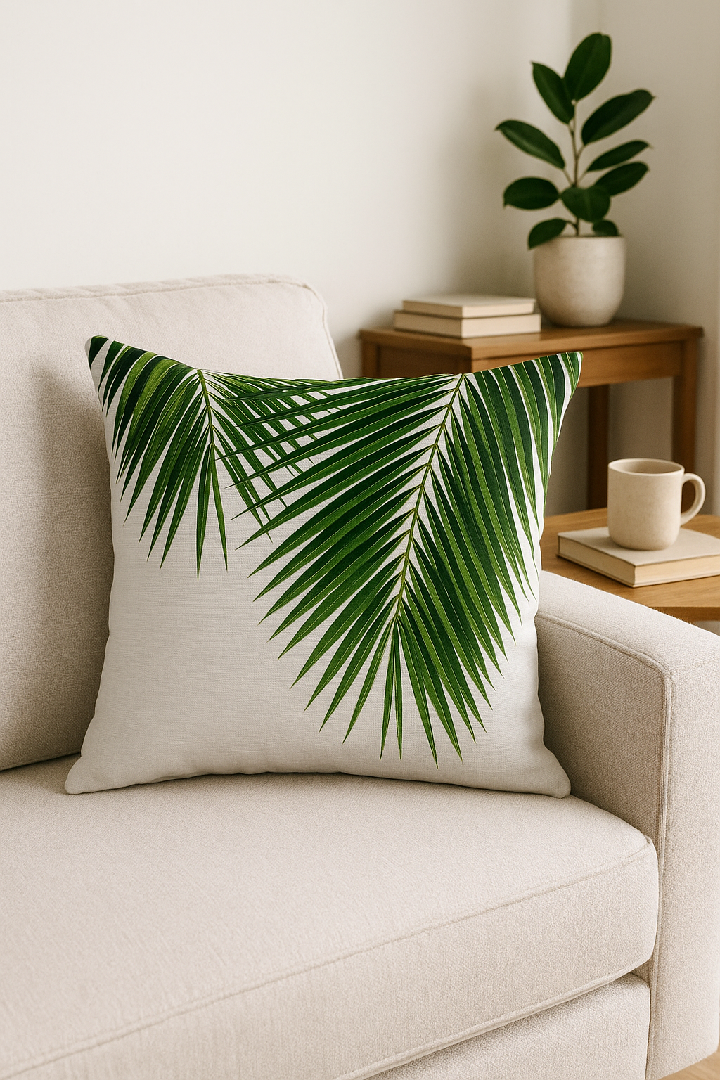 housse de coussin tropicale pour canapé élégant décor - vue 2 sur 2