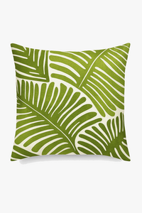 housse de coussin tropicale pour un salon élégant