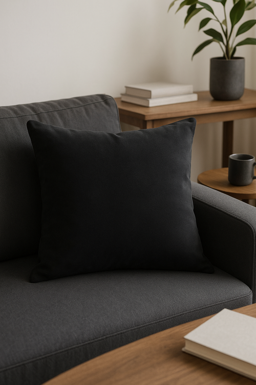 housse de coussin ultra douce style minimaliste personnalisable 40 à 70 cm - vue 2 sur 2