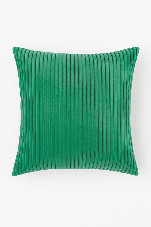 housse de coussin velours côtelé rayé pour canapé-lit