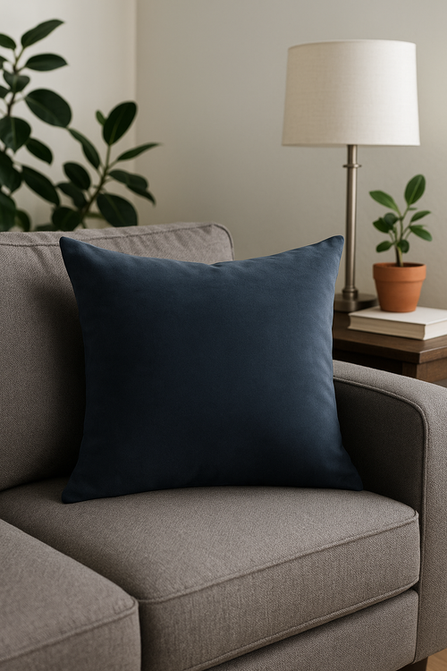 housse de coussin velours doux personnalisable en 25 couleurs - vue 2 sur 2