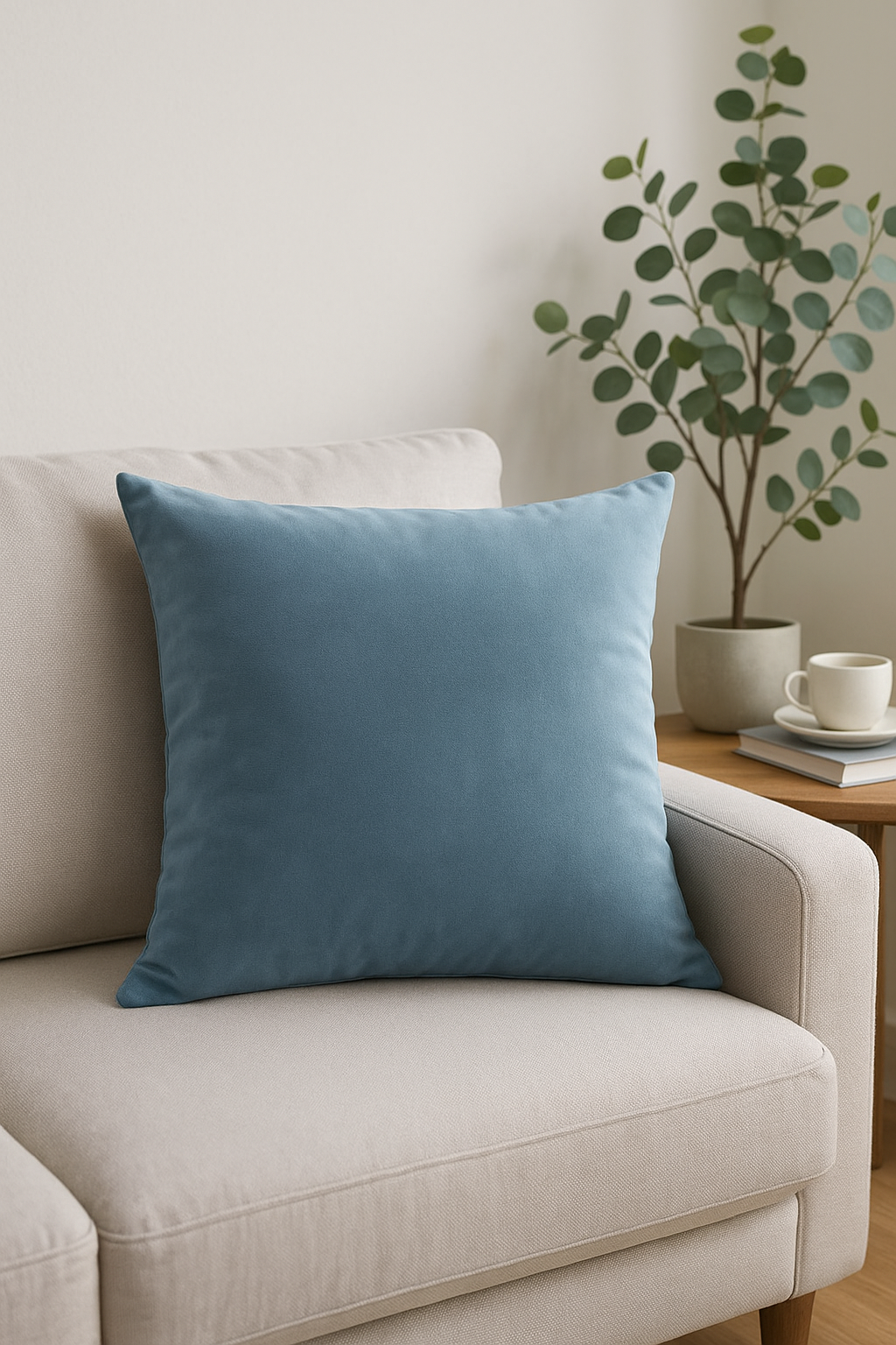 housse de coussin velours hollandais sur mesure couleur unie 40 à 60 cm - vue 2 sur 2