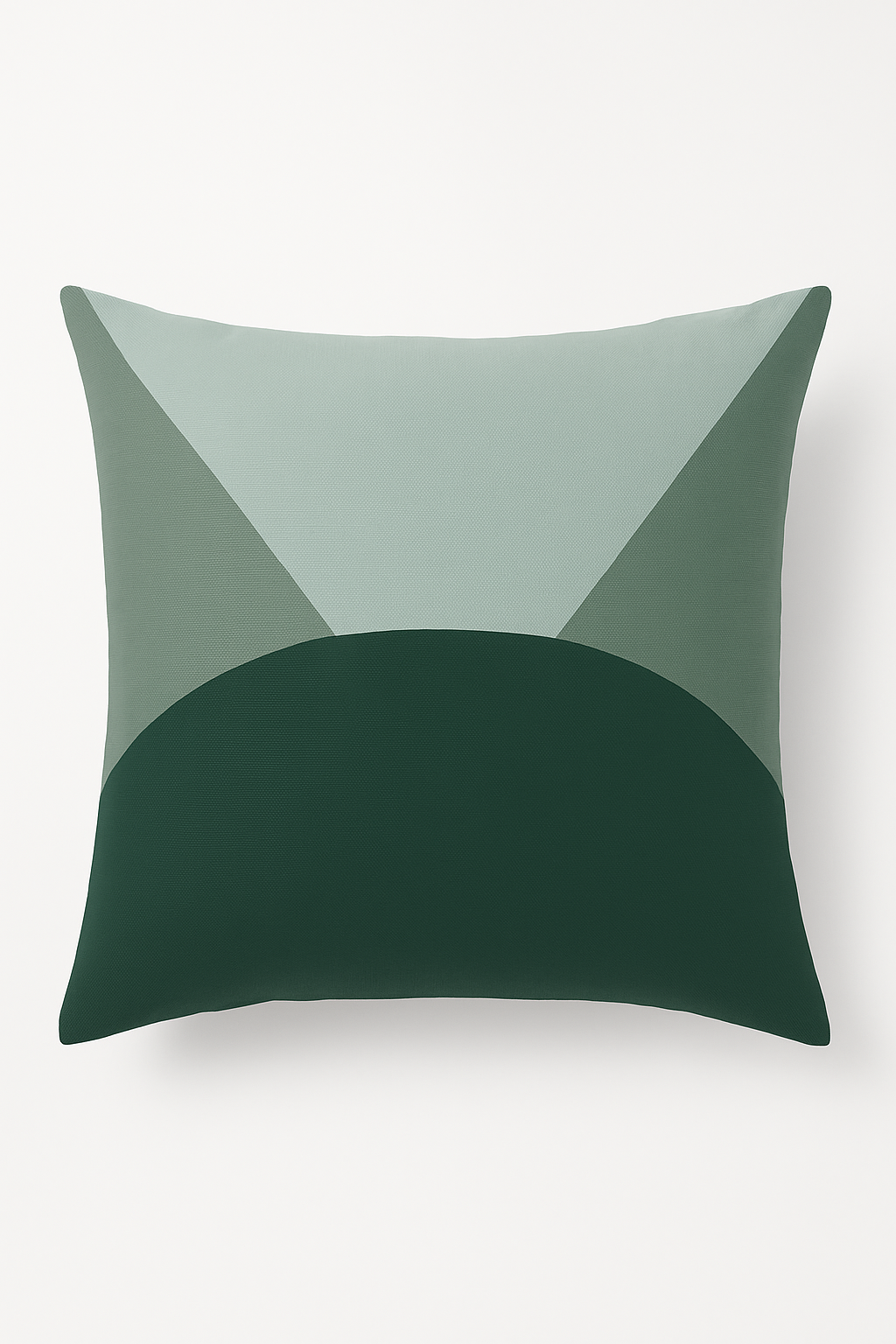 housse de coussin verte géométrique abstraite pour canapé