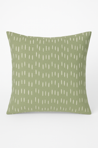 housse de coussin verte géométrique abstraite pour canapé
