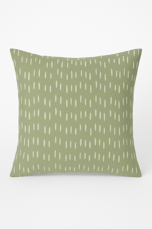 housse de coussin verte géométrique abstraite pour canapé