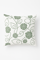 housse de coussin verte géométrique pour canapé moderne