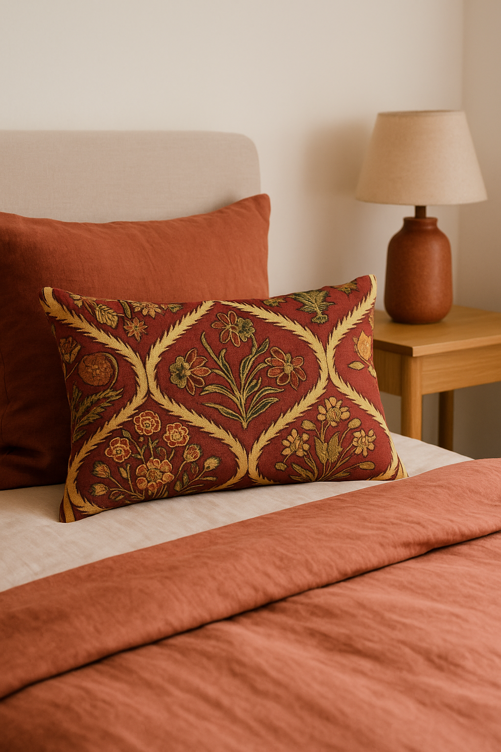 housse de coussin vintage à motif mandala pour déco intérieure - vue 2 sur 2