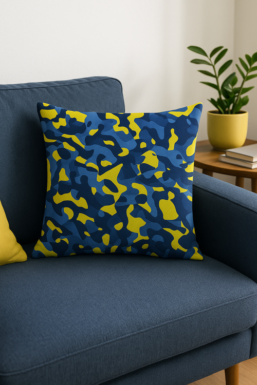 housses de coussin décoratives motif camouflage militaire moderne - vue 2 sur 2