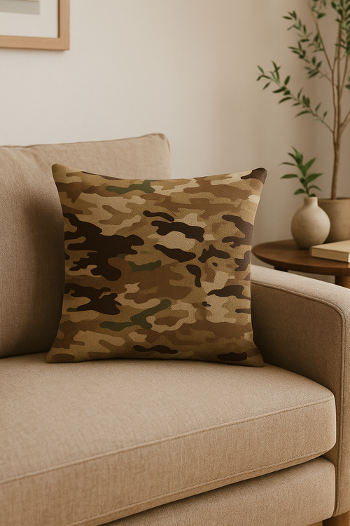 housses de coussin décoratives motif camouflage militaire pour tous styles - vue 2 sur 2