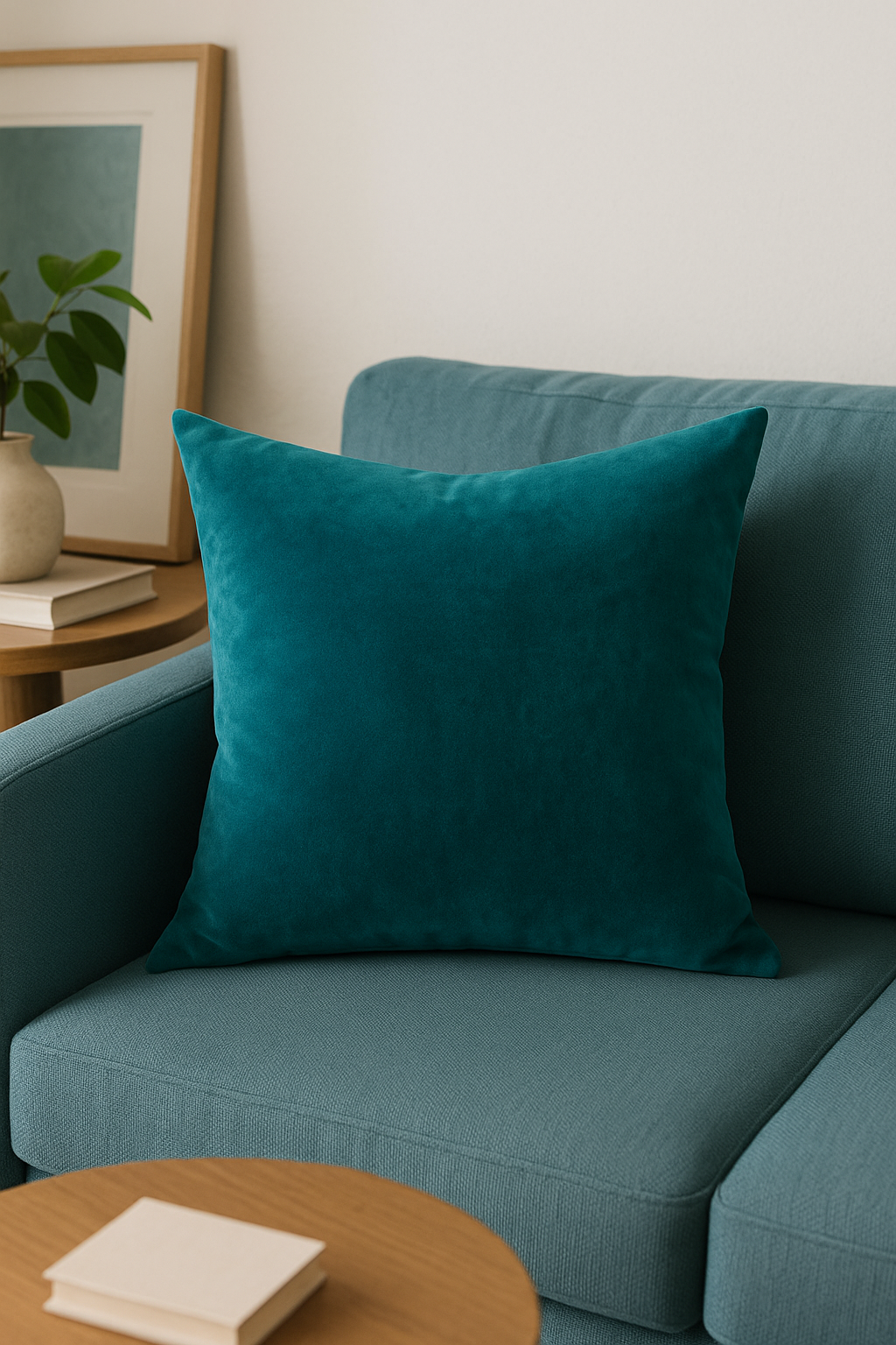 housses de coussin en velours unies pour décoration élégante - vue 2 sur 2
