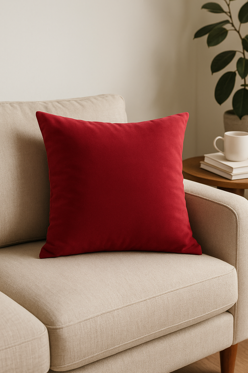 housses de coussin en velours unies pour décoration intérieure - vue 2 sur 2