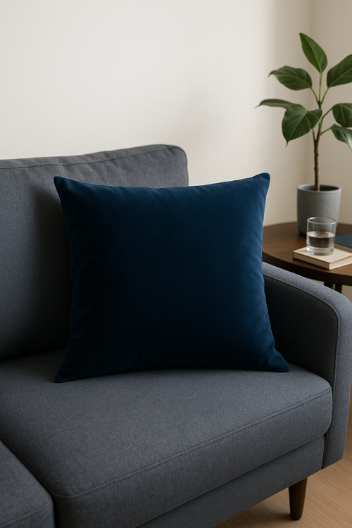 housses de coussin en velours unies pour décoration intérieure - vue 2 sur 2