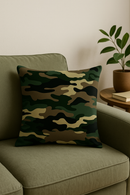 housses de coussin géométriques motif camouflage militaire décoratif