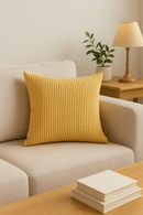 housses de coussin rayées en velours côtelé 30x50 et 50x70 cm