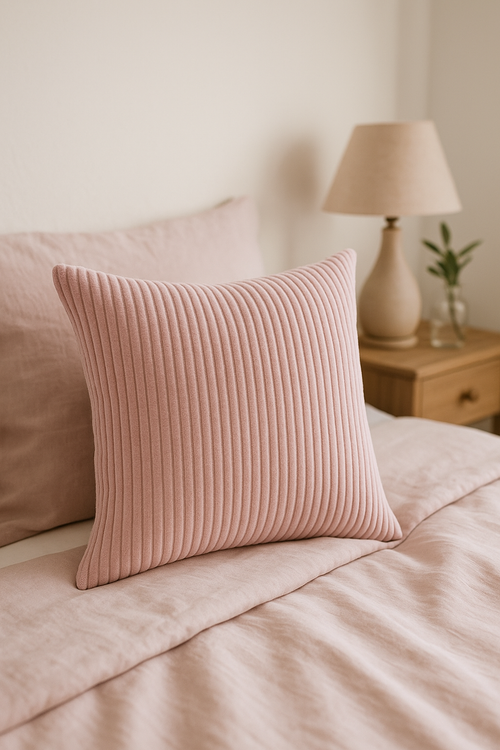 housses de coussin rayées en velours côtelé 30x50cm 50x70cm - vue 2 sur 2