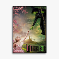impression sur toile wicked affiche elphaba décorative cadeau pour fans