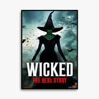 impression sur toile wicked affiche elphaba et glinda décoration intérieure