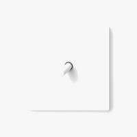 Interrupteur simple 1 voie intermédiaire switch en acier blanc mat