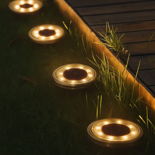 IP68 LED étanche extérieure énergie solaire lumière au sol contrôle de l'éclairage chemin pont lumières cour allée pelouse jardin décoration lampe - vue 2 sur 14