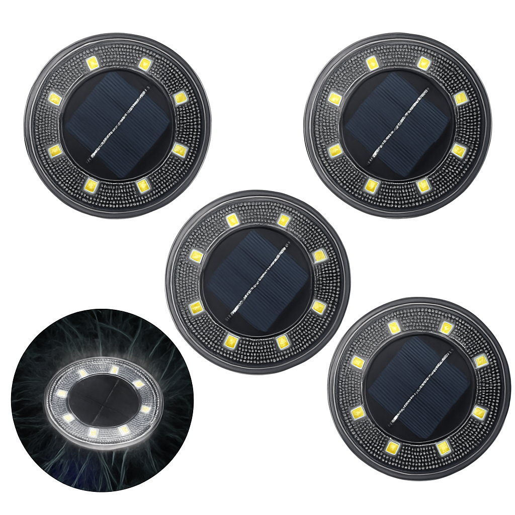 IP68 LED étanche extérieure énergie solaire lumière au sol contrôle de l'éclairage chemin pont lumières cour allée pelouse jardin décoration lampe - vue 11 sur 14
