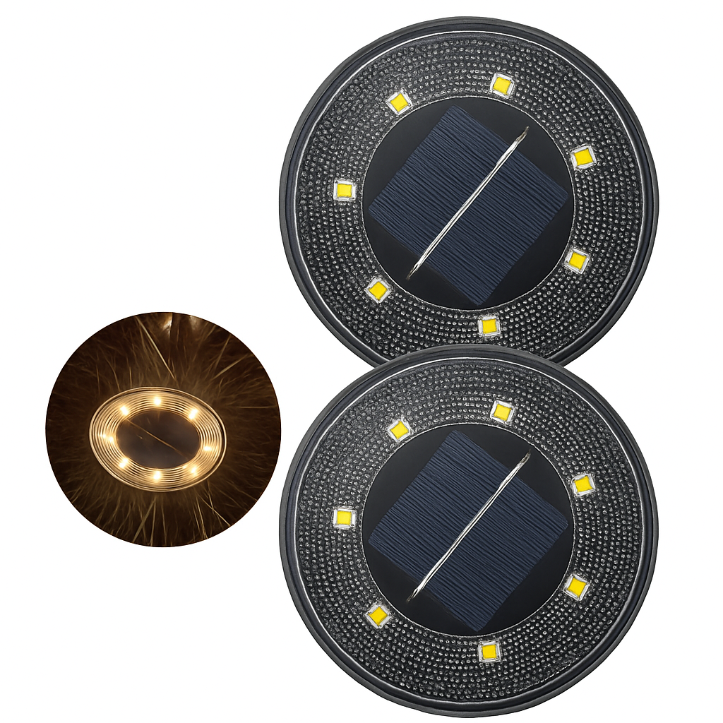IP68 LED étanche extérieure énergie solaire lumière au sol contrôle de l'éclairage chemin pont lumières cour allée pelouse jardin décoration lampe - vue 12 sur 14