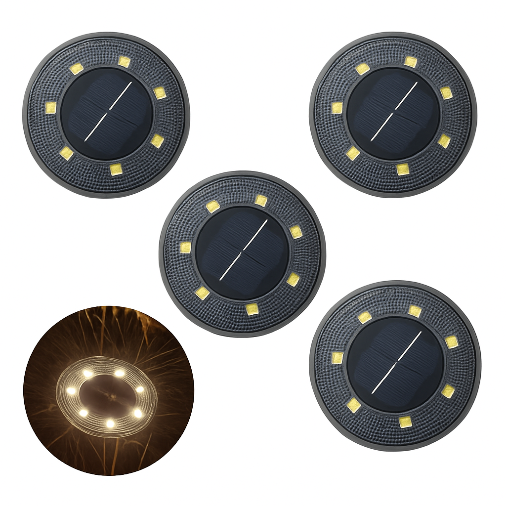 IP68 LED étanche extérieure énergie solaire lumière au sol contrôle de l'éclairage chemin pont lumières cour allée pelouse jardin décoration lampe - vue 14 sur 14