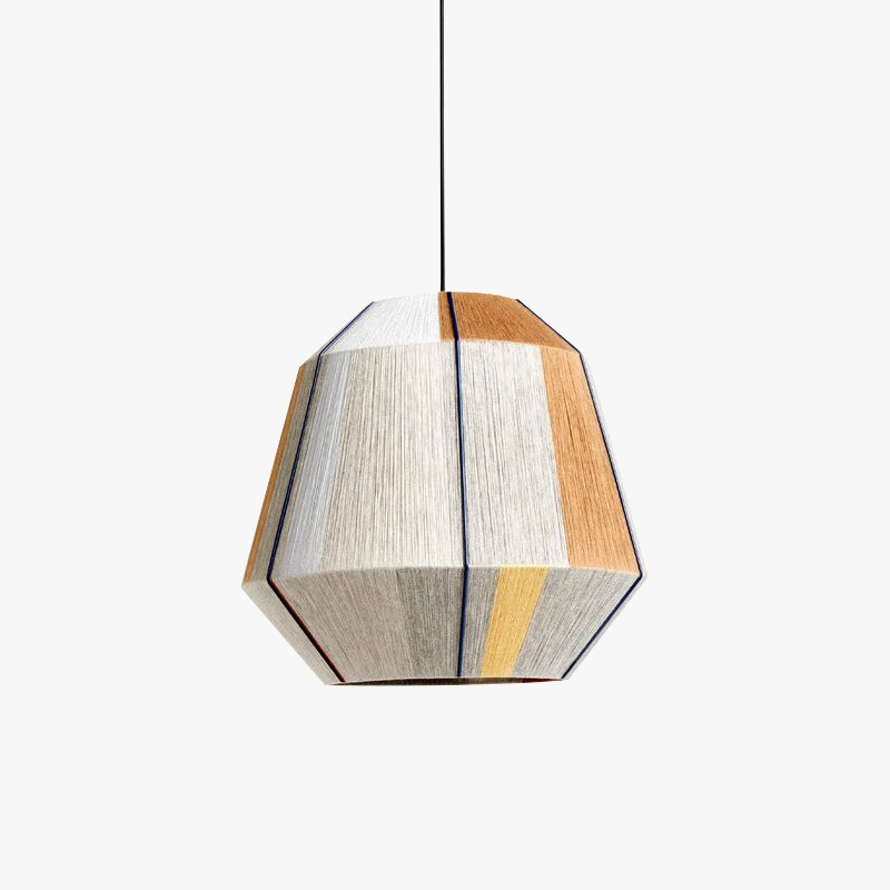 Suspension LOFT japonais rétro en bois bambou design