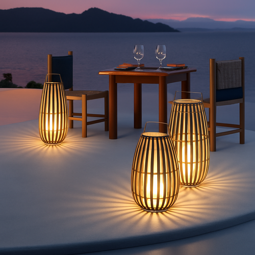 Jardin extérieur lumière solaire rotin IP65 étanche lampadaire Villa cour paysage pelouse lumière pour jardin Patio clôture décor - vue 5 sur 13
