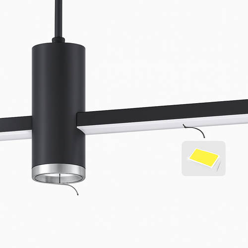 Kitchen Island Pendant Lamp Long Ceiling Hanging Light Chandelier Suspension Lighting for Dining Room - vue 7 sur 8