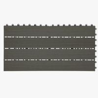 Lames de terrasse wpc clipsables 30x60 1m2