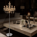 Lampadaire avec bougies en cristal