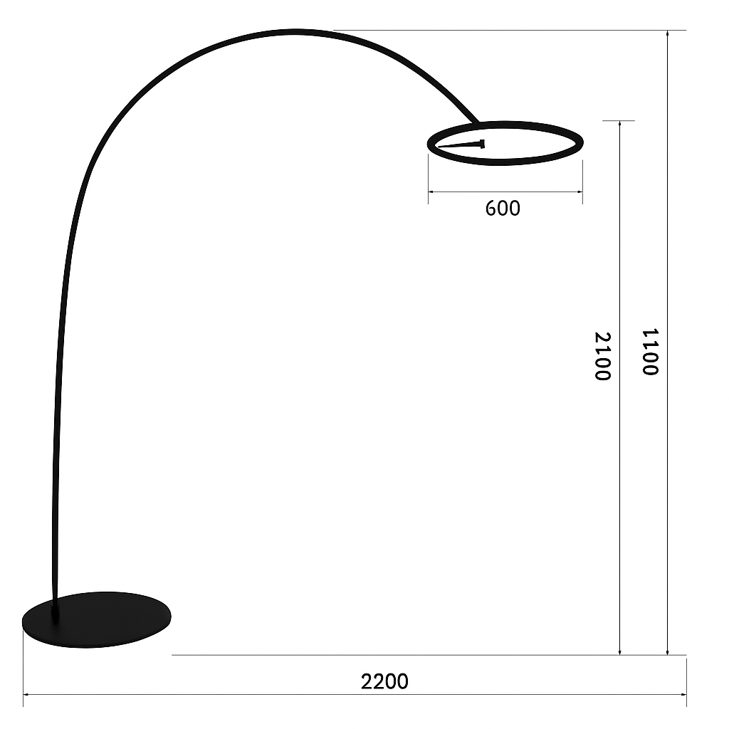 lampadaire design créatif pour intérieur moderne élégant - vue 13 sur 13