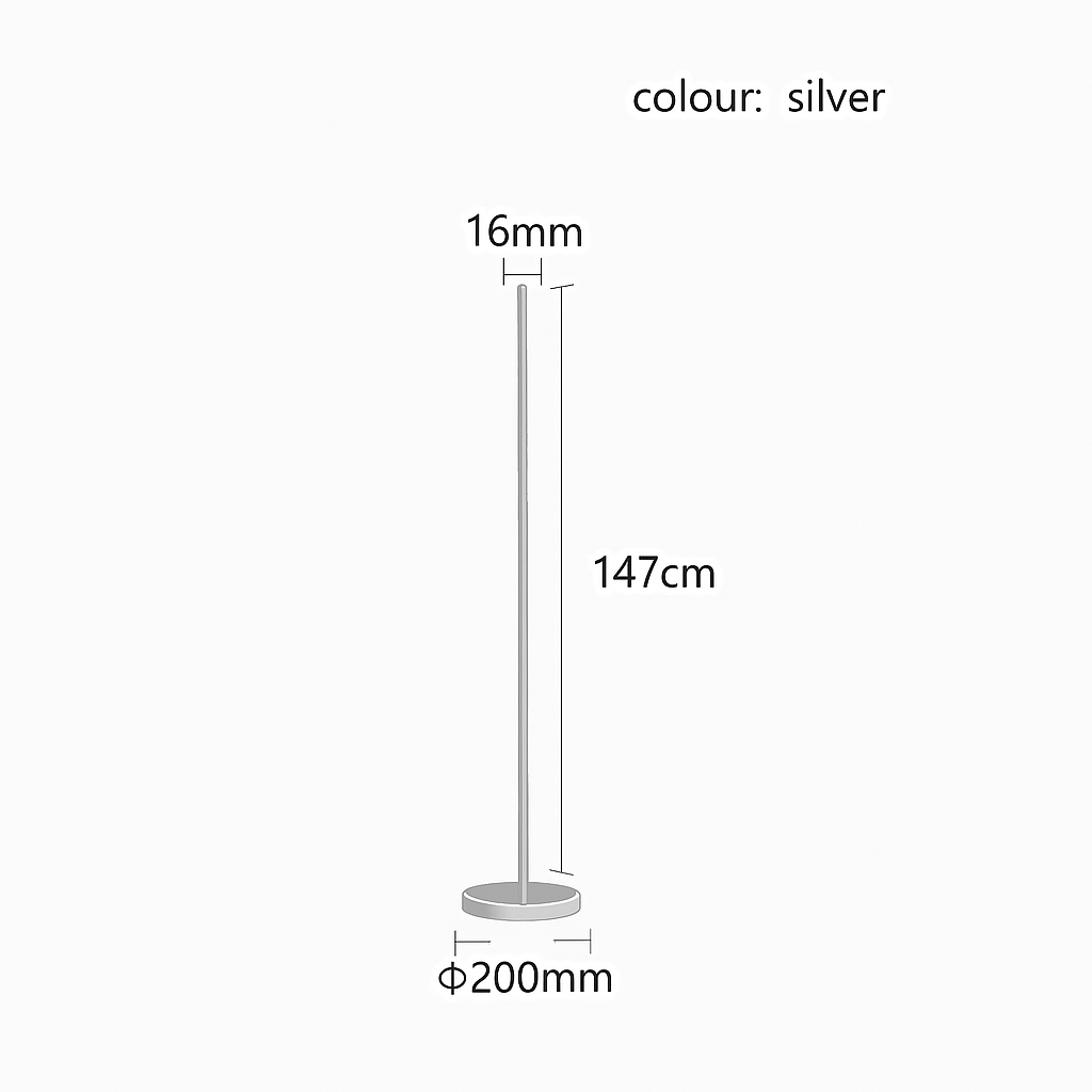 Lampadaire design minimaliste LED Lucien - vue 9 sur 9