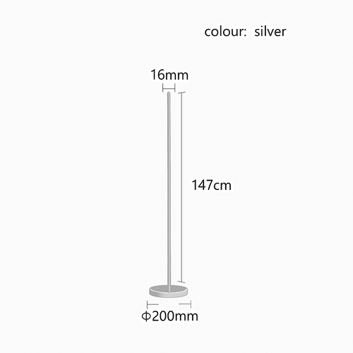 Lampadaire design minimaliste LED Lucien - vue 10 sur 9
