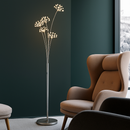 Lampadaire design moderne à LED en forme de fleurs